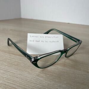 Ray-Ban RB5242 5162 Eyeglasses Green Crystal Cat Eye 53-18-140 Frames Only